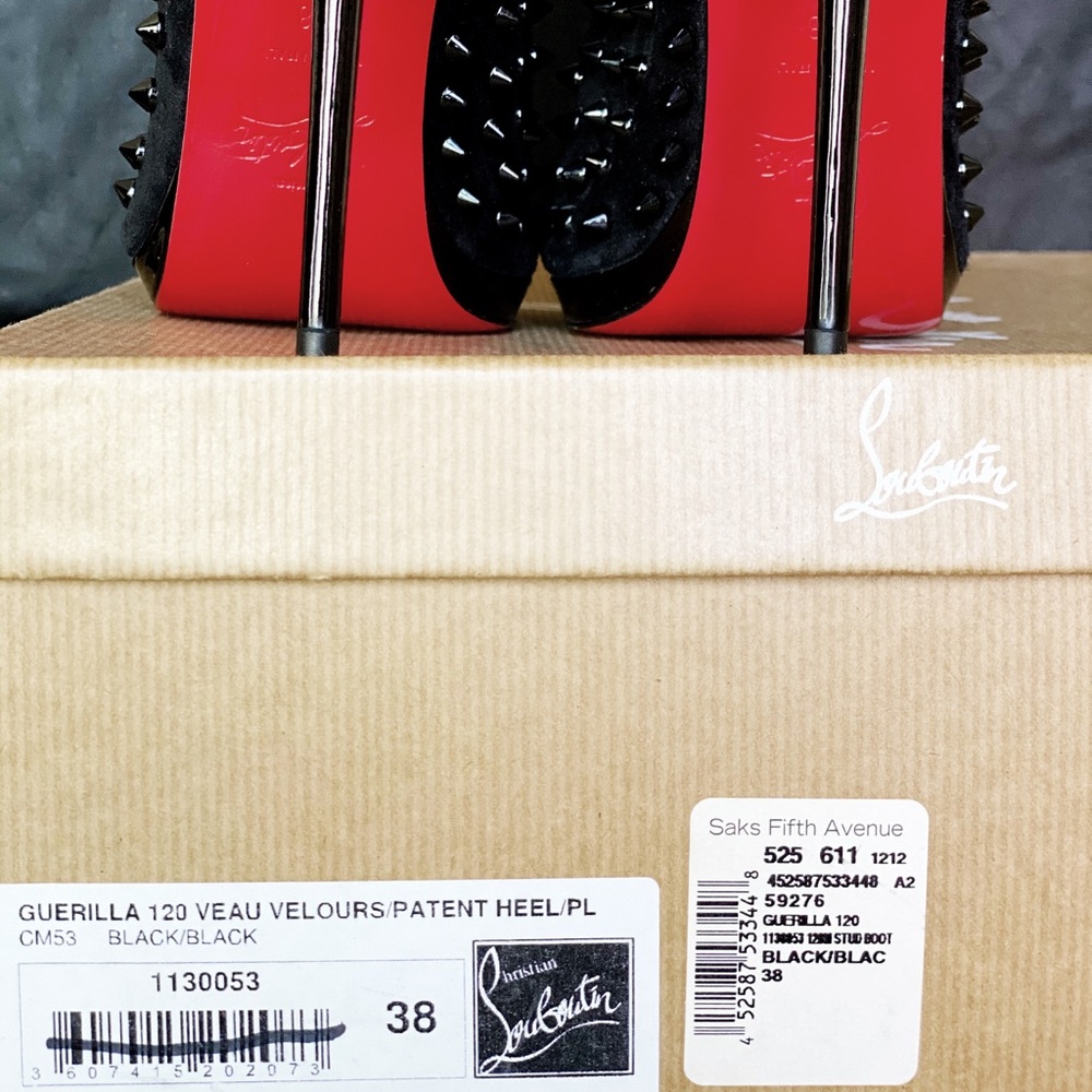 *SOLD* CHRISTIAN LOUBOUTIN. GUERILLA Spike Bootie - Picture 8 of 13
